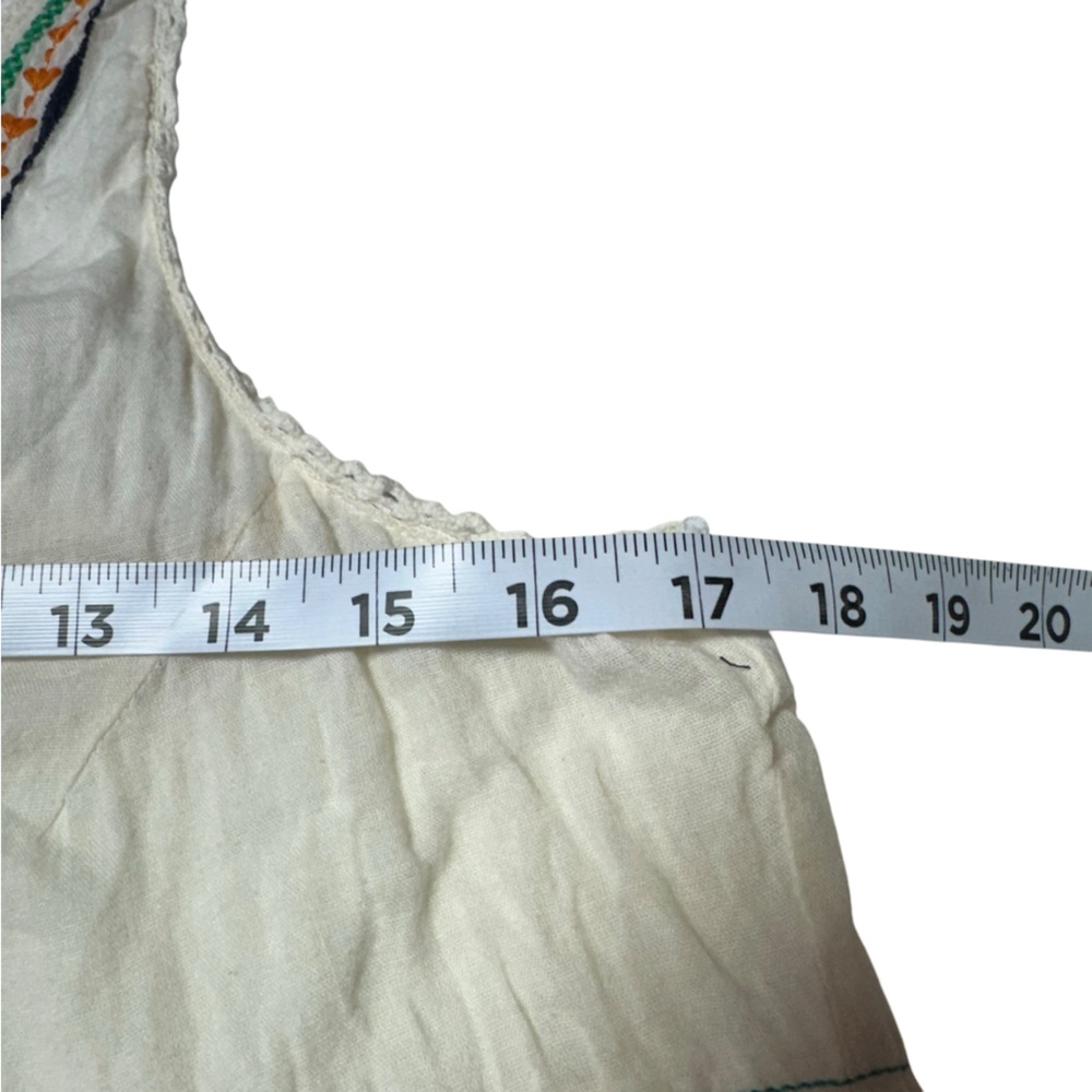 Vanilla Star Boho Bohemian Split Front Button Down Sleeveless Tank Top small - Picture 4 of 12